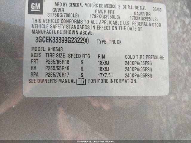 2009 Chevrolet SILVERADO 1500 LTZ 照片 9