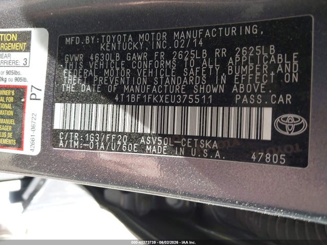 2014 Toyota CAMRY SE 照片 9