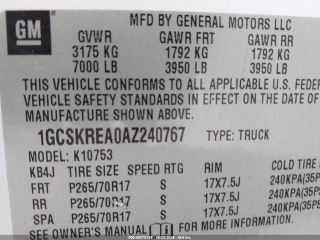 2010 Chevrolet SILVERADO 1500 LS 照片 9