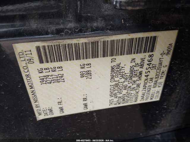 صورة 9 لـ 2012 Nissan ALTIMA 2.5 S