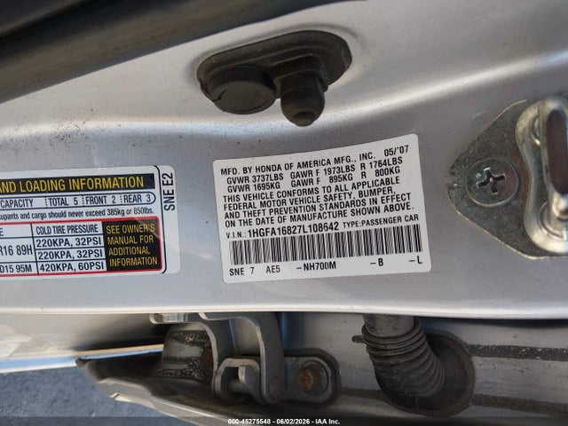 2007 Honda CIVIC EX photo 9