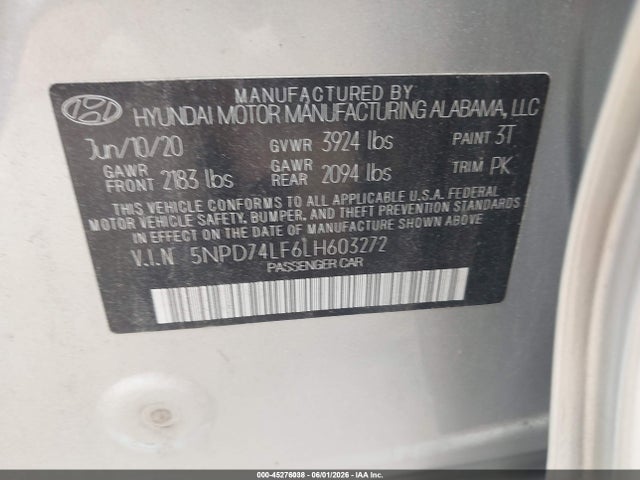صورة 9 لـ 2020 Hyundai ELANTRA SE