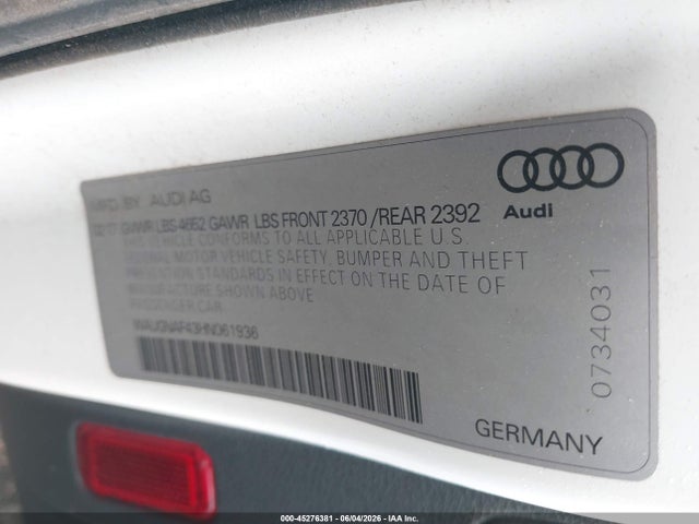 صورة 9 لـ 2017 AUDI A4 2.0T PREMIUM
