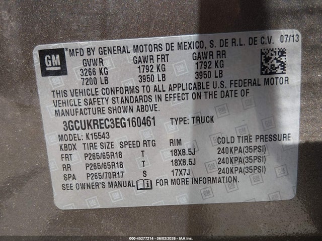 2014 Chevrolet SILVERADO 1500 2LT 照片 9