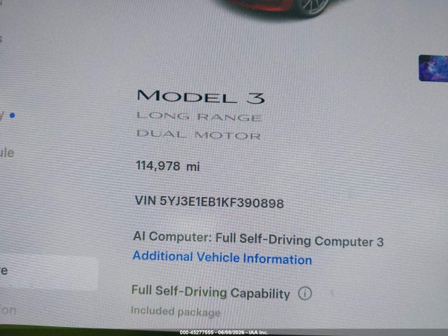 2019 TESLA MODEL 3 LONG RANGE/PERFORMANCE 14