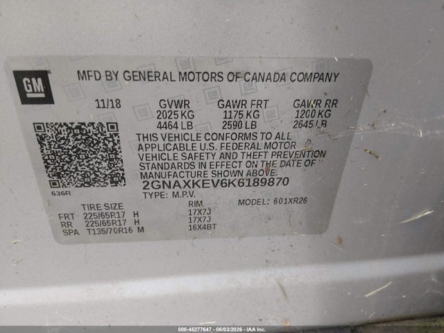 2019 CHEVROLET EQUINOX LT 9
