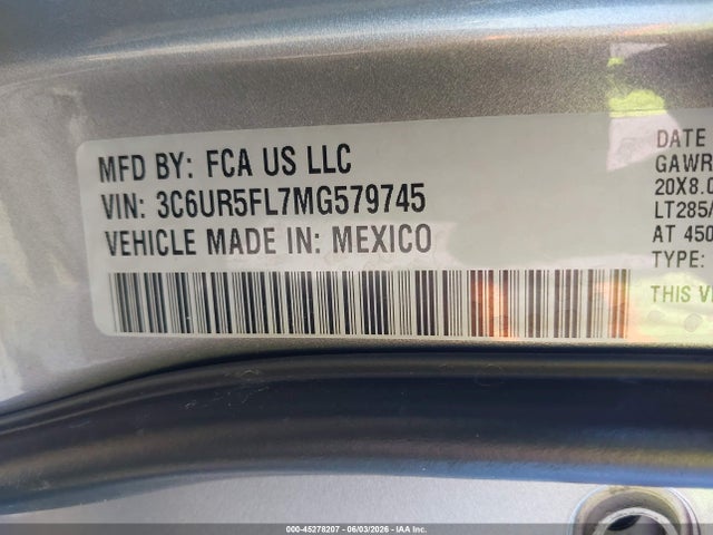 2021 RAM 2500 LARAMIE 4X4 6'4 BOX — фото 9