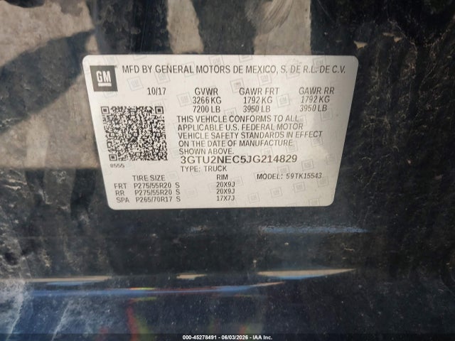 2018 GMC SIERRA 1500 SLT photo 9