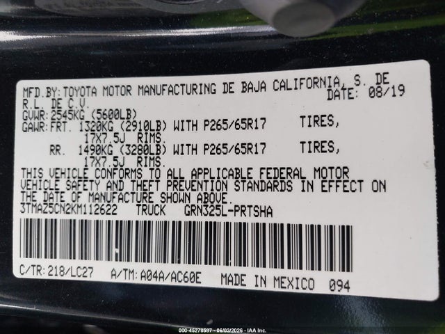 صورة 9 لـ 2019 Toyota TACOMA