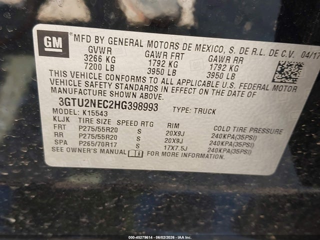 2017 GMC SIERRA 1500 SLT — фото 9