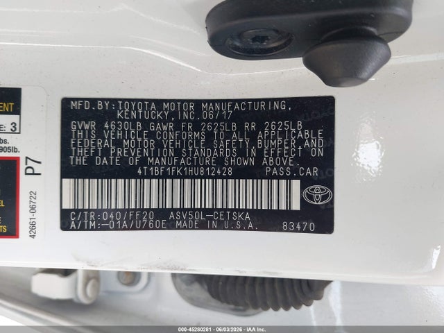 صورة 9 لـ 2017 Toyota CAMRY SE
