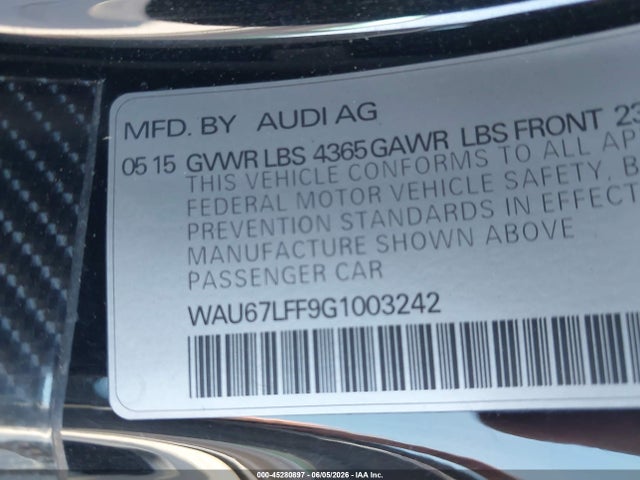 2016 AUDI A3 1.8T PREMIUM — фото 9