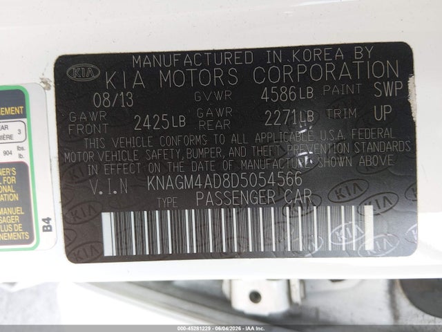 2013 KIA OPTIMA HYBRID LX — фото 9