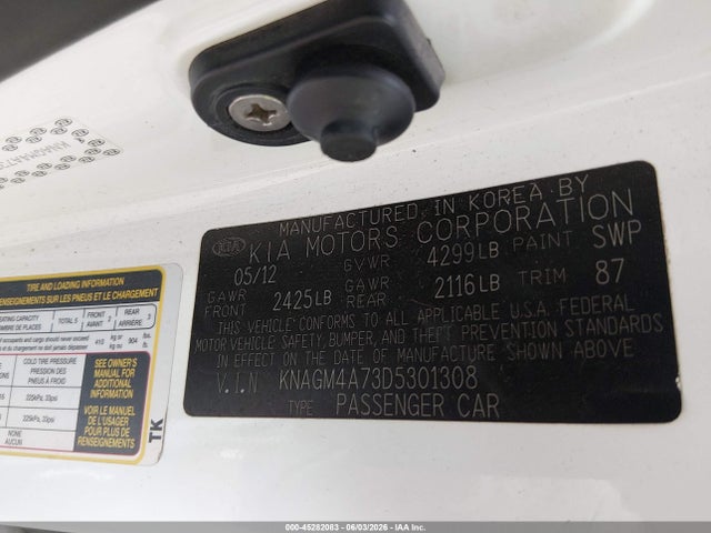 2013 KIA OPTIMA LX photo 9