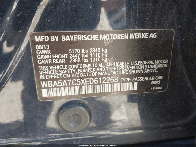 2014 BMW 528I XDRIVE — фото 9