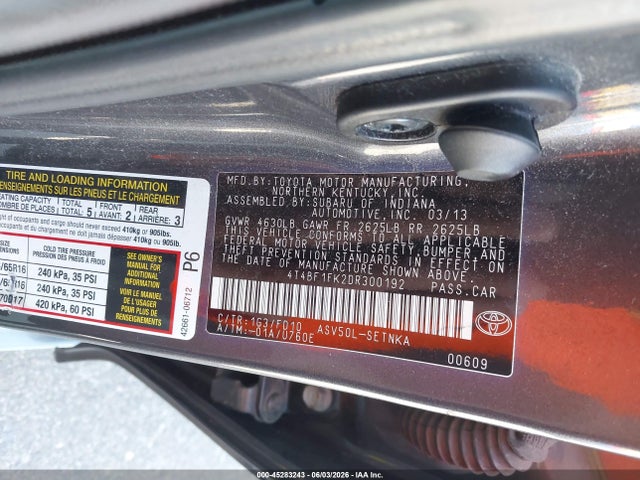 2013 Toyota CAMRY LE 照片 9