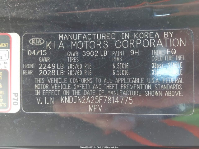 2015 KIA SOUL photo 9