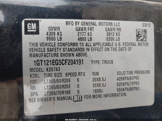 صورة 9 لـ 2012 GMC SIERRA 2500HD SLT