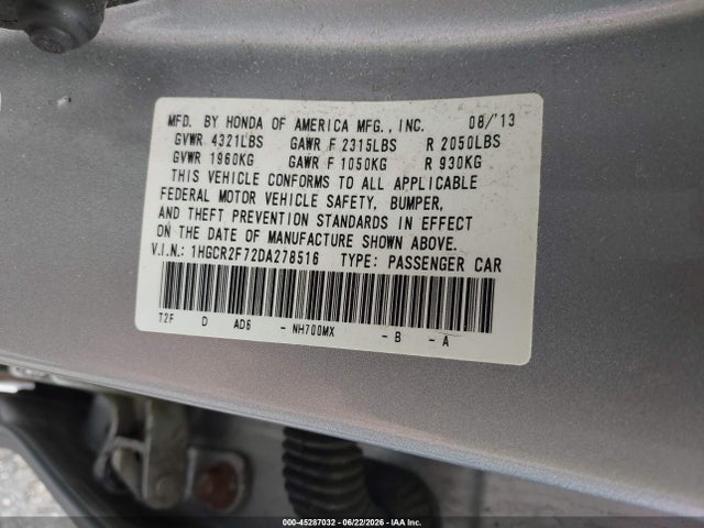 صورة 9 لـ 2013 Honda ACCORD EX