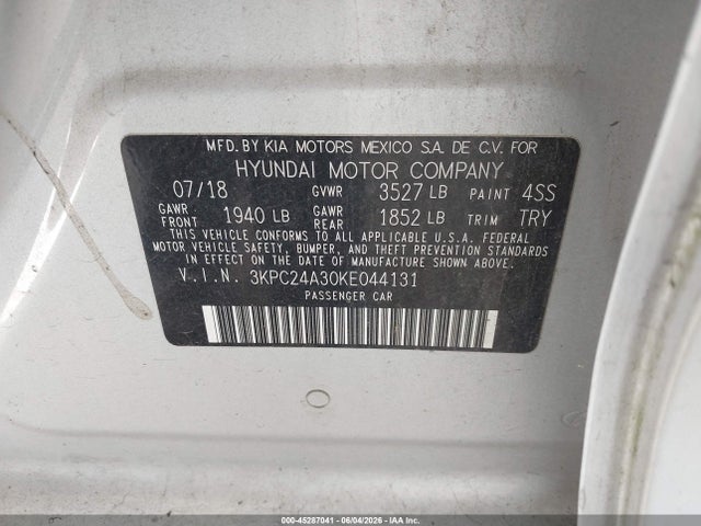 2019 Hyundai ACCENT SE 照片 9