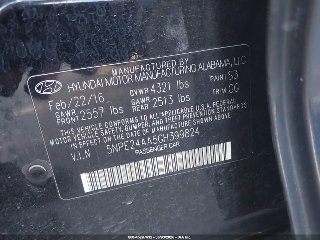 2016 Hyundai SONATA ECO photo 9