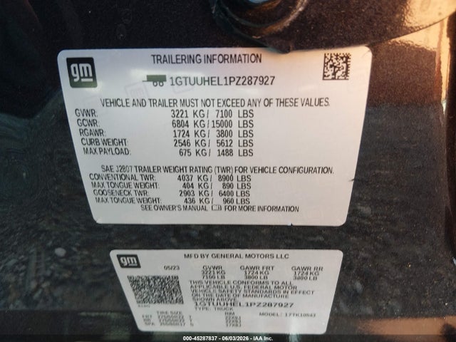 2023 GMC SIERRA 1500 4WD SHORT BOX DENALI ULTIMATE 9