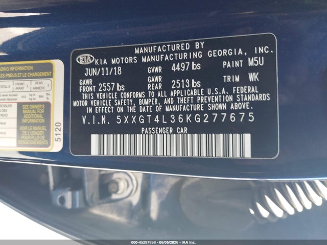 2019 KIA OPTIMA LX photo 9