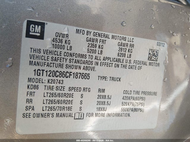 صورة 9 لـ 2012 GMC SIERRA 2500HD SLE