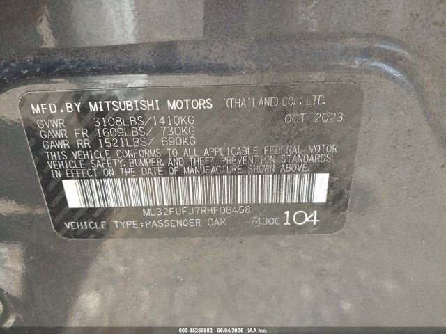 صورة 9 لـ 2024 Mitsubishi MIRAGE G4 ES