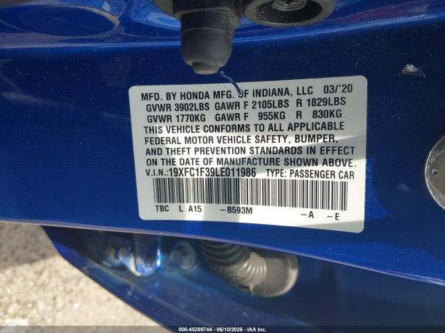 2020 Honda CIVIC EX 照片 9