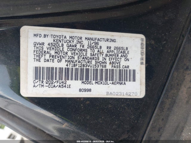 1997 Toyota AVALON XL 照片 9