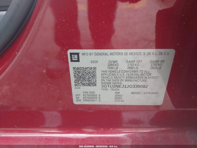 2018 GMC SIERRA 1500 SLT — фото 9