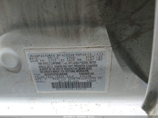 2014 Nissan VERSA 1.6 SV 照片 9