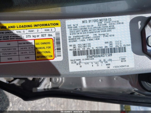 صورة 9 لـ 2018 FORD FUSION HYBRID S