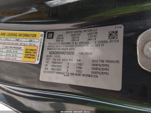 صورة 9 لـ 2017 Chevrolet SILVERADO 1500 WT