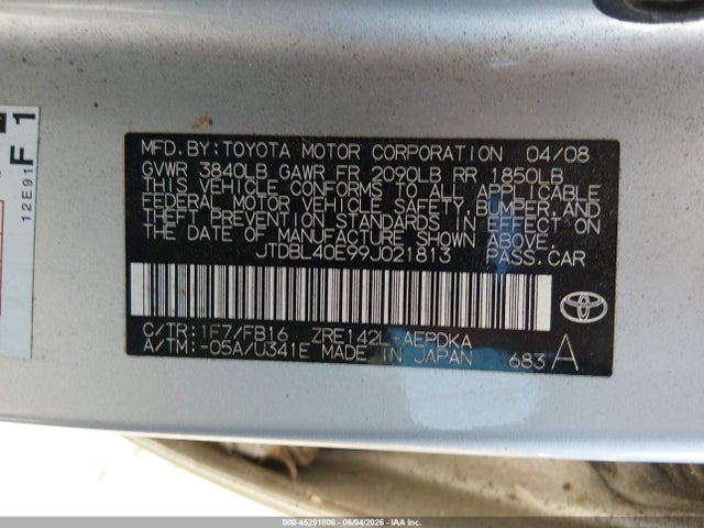 2009 Toyota COROLLA LE 照片 9