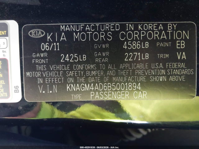2011 KIA OPTIMA HYBRID EX 照片 9