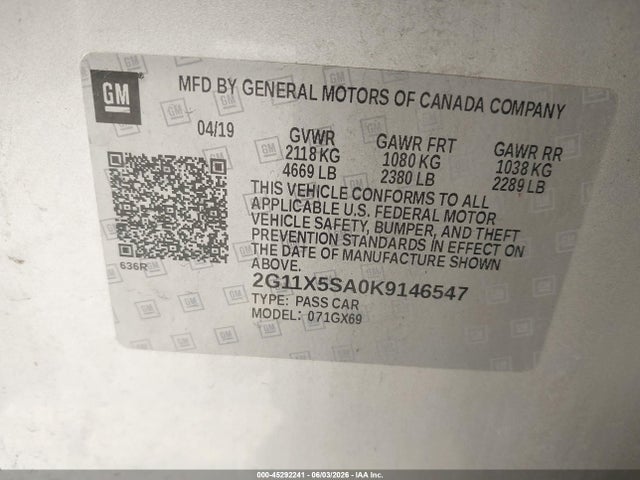 2019 Chevrolet IMPALA LS 缩略图 9