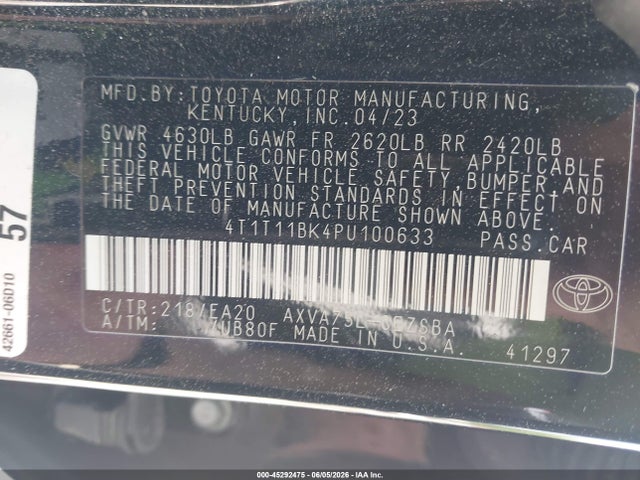 2023 Toyota CAMRY SE AWD 照片 9