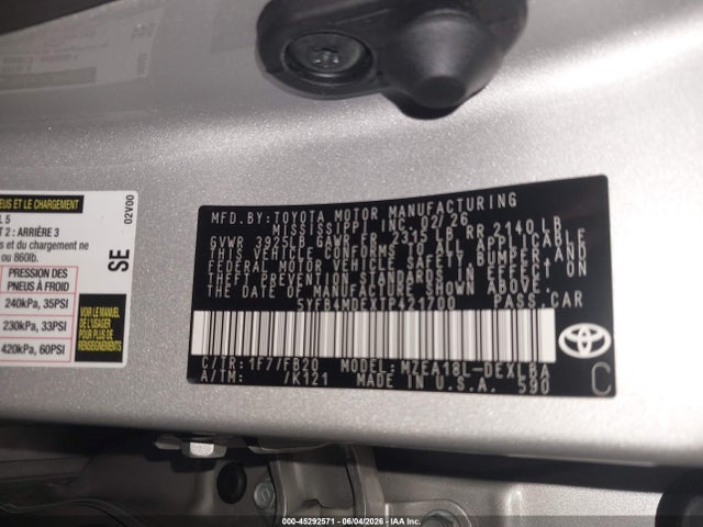 2026 Toyota COROLLA LE 照片 9
