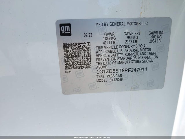 2023 Chevrolet MALIBU FWD 1LT 照片 9