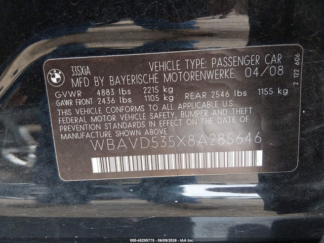صورة 9 لـ 2008 BMW 335XI