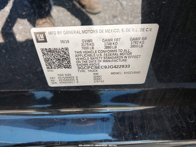2018 Chevrolet SILVERADO 1500 1LZ 照片 9