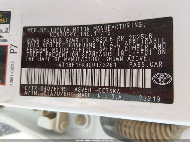 2016 Toyota CAMRY SE photo 9