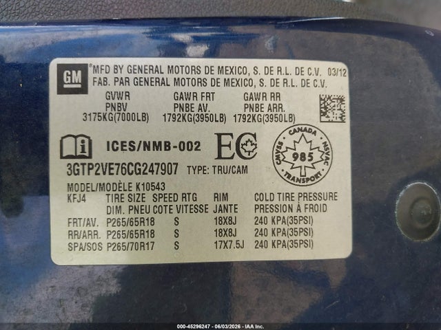 2012 GMC SIERRA 1500 SLE photo 9