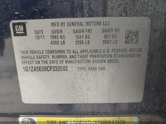 2012 Chevrolet MALIBU LS photo 9