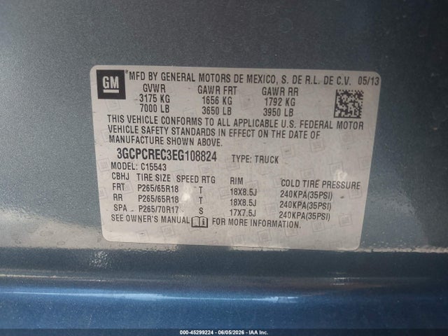 2014 Chevrolet SILVERADO 1500 1LT 照片 9