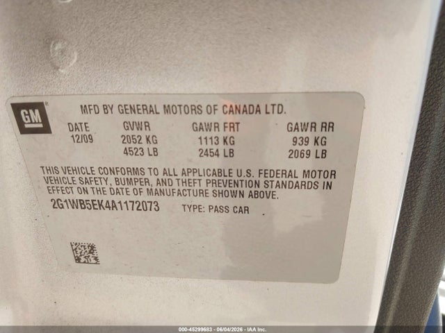 2010 Chevrolet IMPALA LT 照片 9