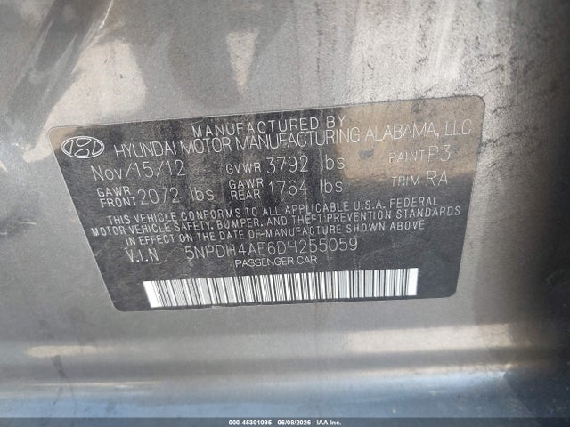 2013 Hyundai ELANTRA GLS 照片 9