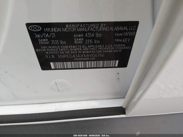2021 Hyundai SONATA SE 照片 9